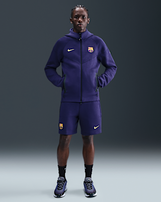 FC Barcelona Tech Windrunner Men's Nike Soccer Fleece Full-Zip